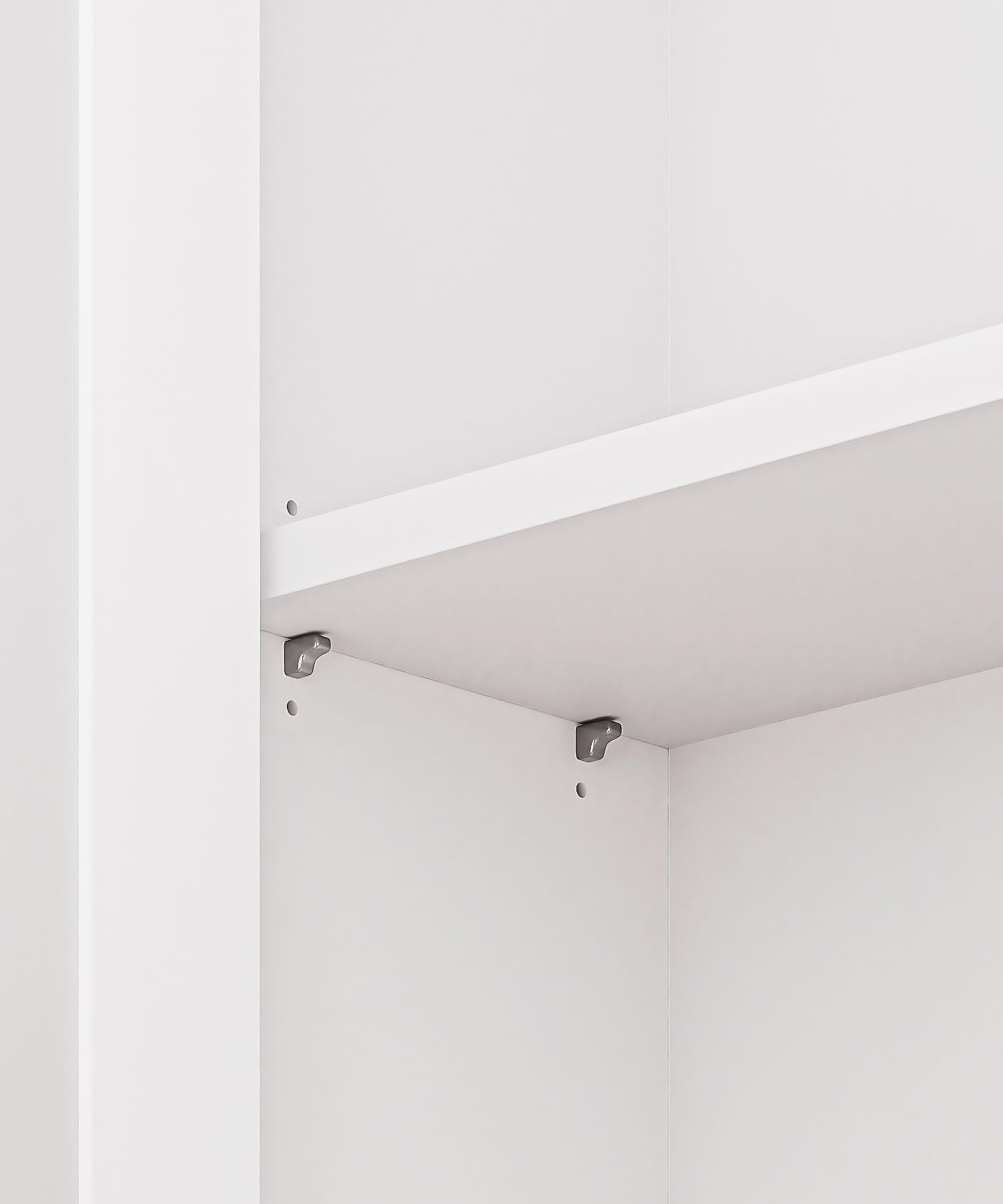 Yorbay Weißer Badezimmerschrank Wandmontage mit Rattantüren: Hängend Badezimmer Medizinschrank mit verstellbarem Regal - Wandschrank für Wohnzimmer Küchen und Waschküche