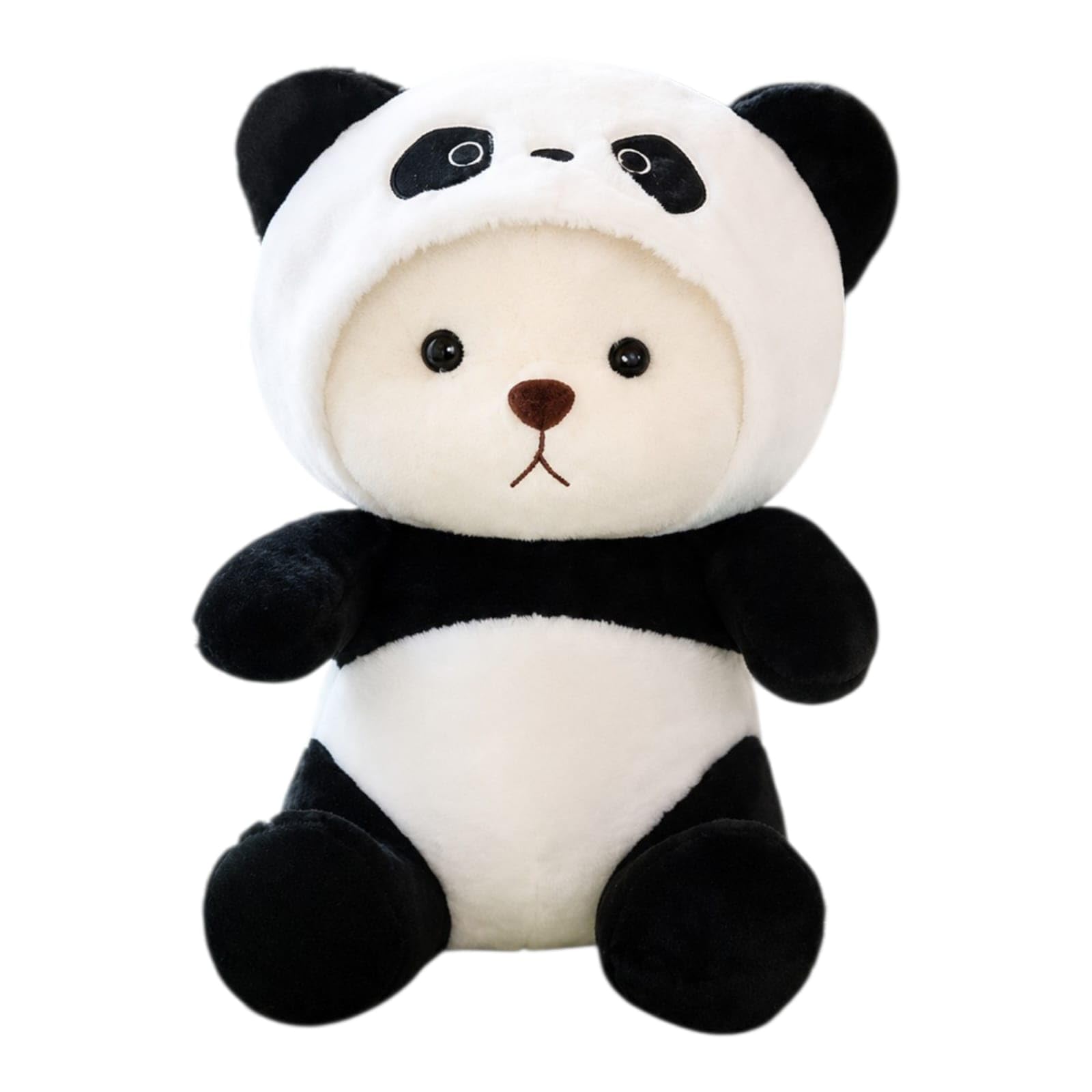 Kuromi Inspired Panda Character Half Hooded Teddy Bear 30CM Soft Toy Plush Toys Stuffed Toy Stuffed Animal Ultra Soft, Huggable & Cuddly Gift for Kids, Girls, Boys-image-2