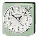 Seiko Fuji II Bedroom Alarm Clock, Pearl Green