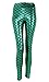 Ayliss New Mermaid Fish Scale Printed Leggings Stretch Tight Pants