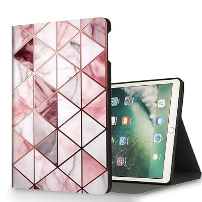RUUHLJLET for Microsoft Surface Go 4/3/2/1-10.5" 2021 Tablet Case,Auto Wake/Sleep,Adjustable Stand Protective Cover - Marble