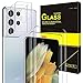 Produktbild wsky Panzerglas für Samsung Galaxy S21 Ultra [2Stück] + S21 Ultra Kamera Panzerglas [2Stück], 9H Härte, Fingerabdruck-ID, Blasenfrei, Ultra-HD, Anti-Kratzer, HD-Klar Panzerglasfolie