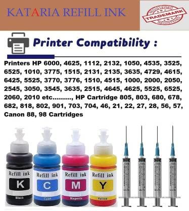 Kataria refill ink for 805 HPP cartridge REFILL KIT hpp printer HPP Deskjet 1210, 1211, 1212, 1213, 2330, 2331, 2332, 2720, 2721, 2722, 2723, 2729;... - Image 4
