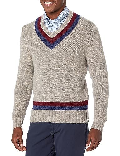 Brooks Brothers Men's Luxury Wool Blend Long Sleeve V-Neck