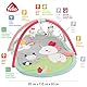 Fehn 3-D-Activity-Decke Spielbogen Aiko & Yuki – Krabbeldecke mit 5 abnehmbaren Spielzeugen zum Greifen – Spieldecke für Babys und Kinder ab 0+ Monaten – Krabbelmatte als Geschenk zur Geburt