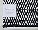 Chardin home 100% Cotton Diamond 2x5 Runner Rug Fully Reversible, Machine Washable, Black and White