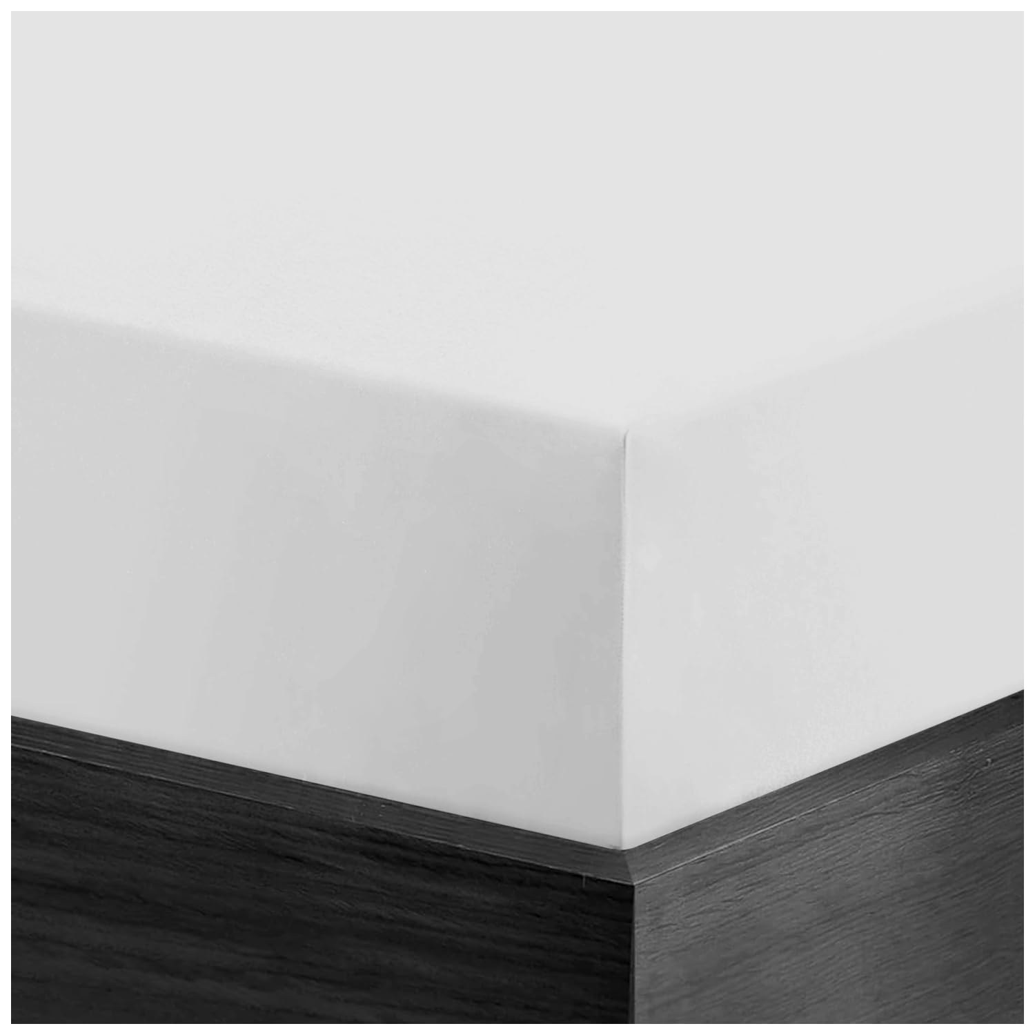 Gc Gaveno Cavailia White Flannelette Fitted Sheet | Elastic Corner, Soft Brushed Cotton Fitted Sheets King Size (152 X 203 Cm) | Thermal Flannelette Sheets Bottom