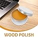 Levemolo Beeswax Wood Conditioner Paste Wax 200g with Sponge Solid Furniture Polish for Hardwood Floors Cabinets Natural Wood Restorer and Conditioner