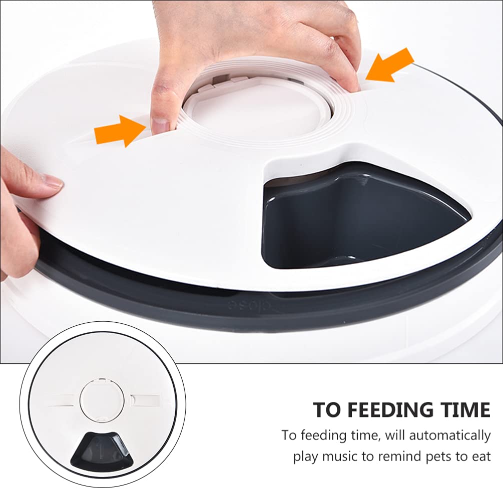 VILLCASE Comedero para Mascotas Comedero para Gatos Cronometrado Plato De Comida para Gatos Contenedor De Comida para Gatos Comedero para Gatitos Abdominales Inteligente Tazón De Comida