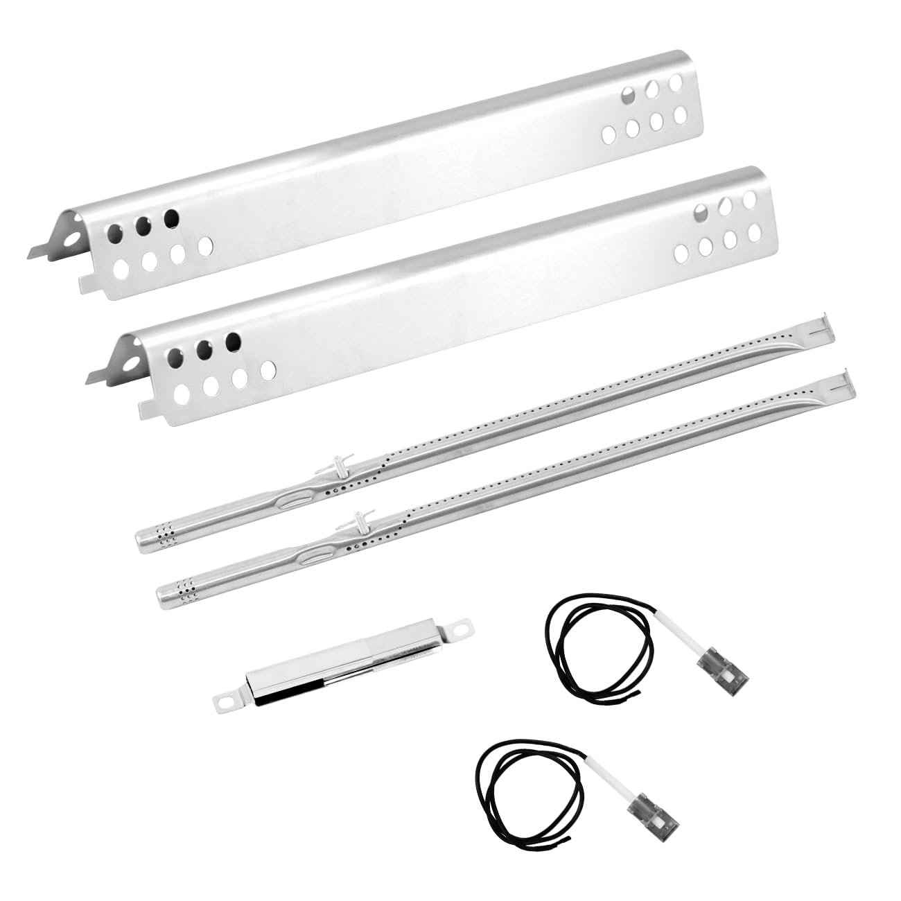 FIRXZYMZ Grill Repair Parts Kit for Charbroil Performance 463625217 463673519 463625219 463673517 463673017 463275517 463244819 Gas Grill, G470-5200-W1, G470-0004-W1 Heat Plates Burner Tube 2 Burner