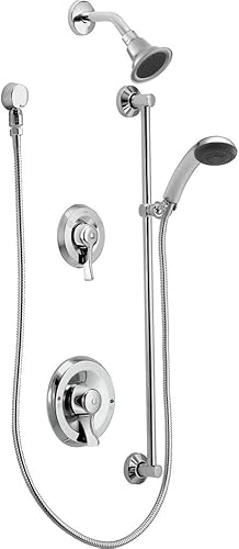 Moen T8342EP15 Comercial Posi-Temp Equilibrio de Presión Eco-Performance Ducha y Ducha de Mano, Requiere Válvula,s, Cromo