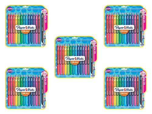 Paper Mate Gel Pens | InkJoy Pens, Medium Point, Assorted, 14 Count, 5 Pack