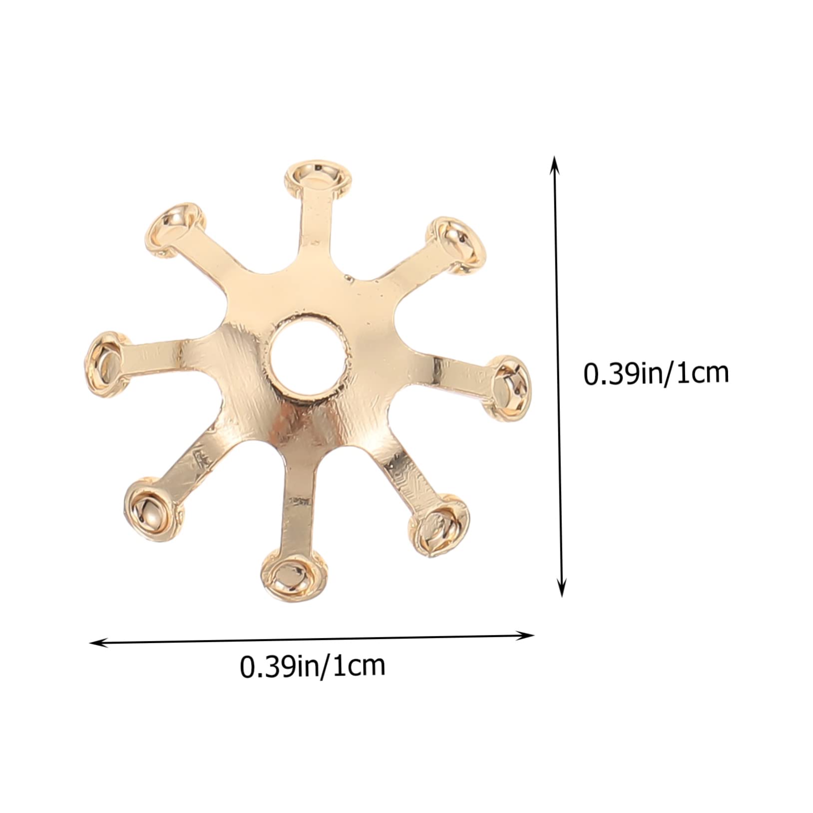 minkissy 50Pcs Flower Center Hairpin Accessories for Hair Decor Headdress Making Material Craft Supplies for Floral Designs and Hairpin Projects