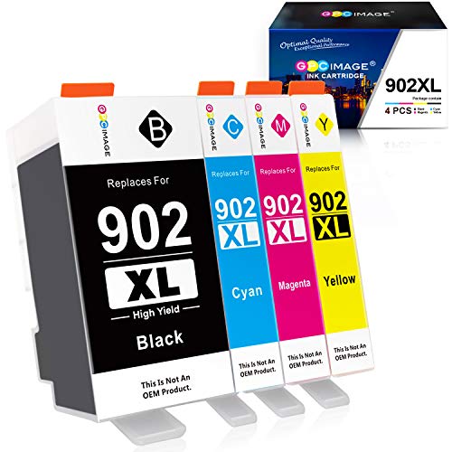 GPC Image Compatible Ink Cartridge Replacement for HP 902XL 902 XL Ink to