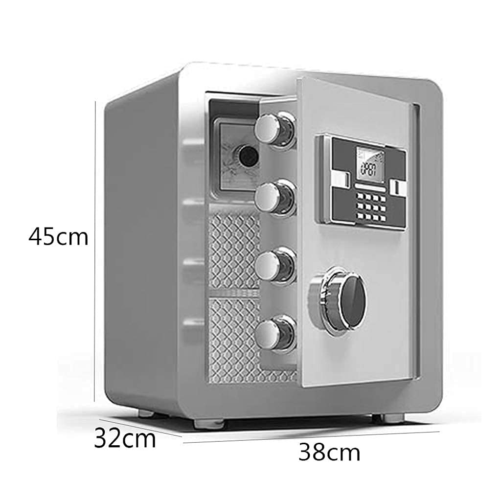 Coffre-fort numérique étanche et ignifuge 40/45 cm en acier pour maison et entreprise Antivol Sécurité Stockage mural Protection électronique par mot de passe