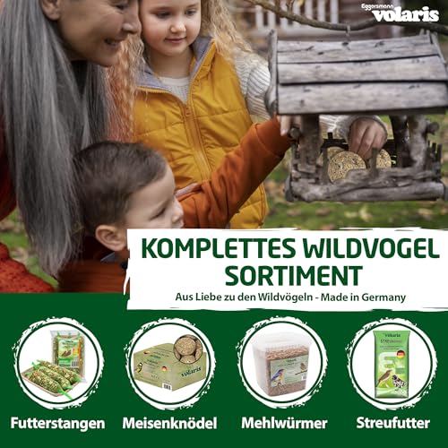 Eggersmann volaris Meisenknödel ohne Netz mit Insekten 200 Stück [Protein] 18 kg | Körnerkugel für Wildvögel | Nährstoffreiches Ganzahresfutter für alle Vogelarten | Vogelfutter Wildvögel ganzjährig