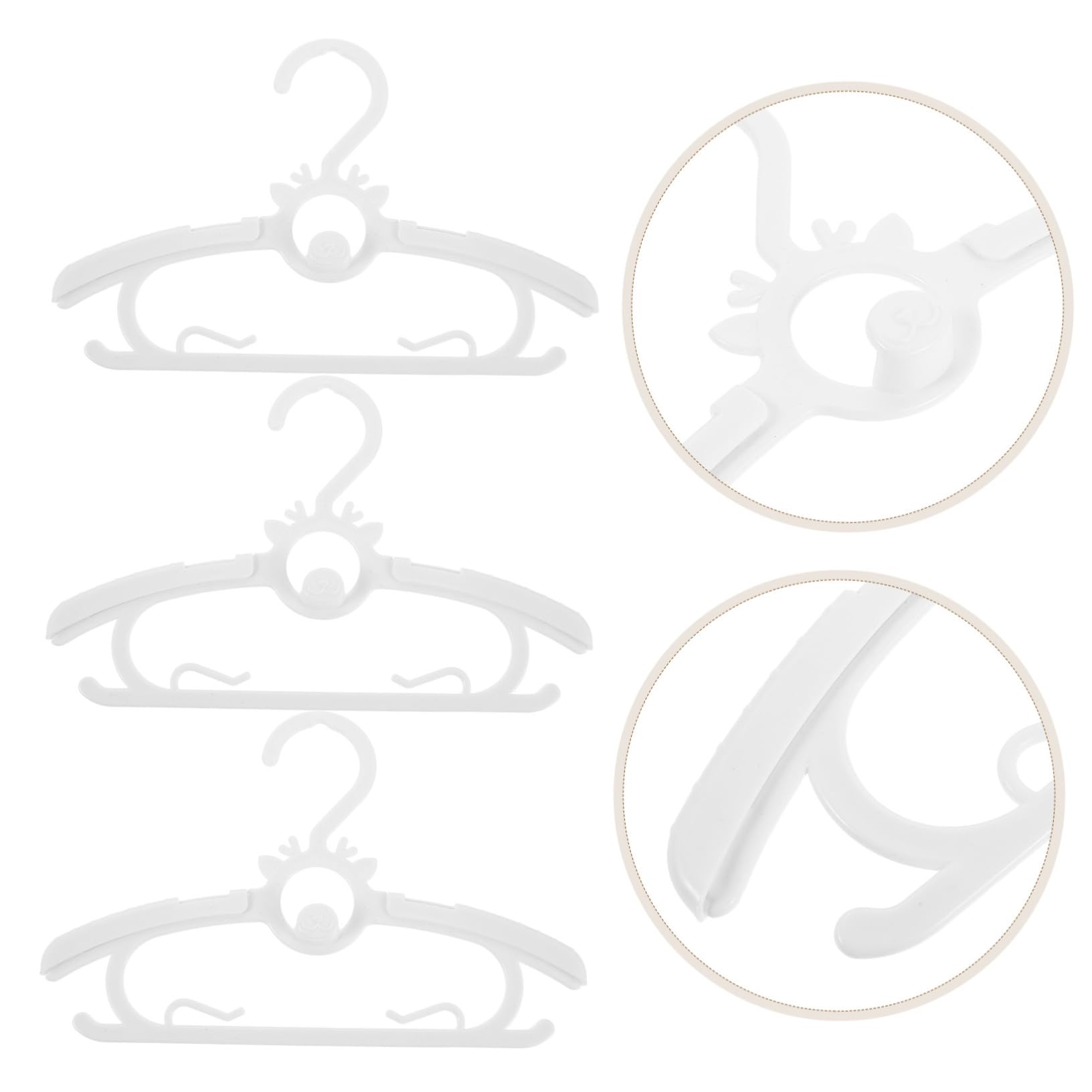 TOPBATHY 30piezas Perchas para Ropa Infantil Extensibles y Antideslizantes Organizadores De Armario para Bebés y Pequeños Perchas para Ropa