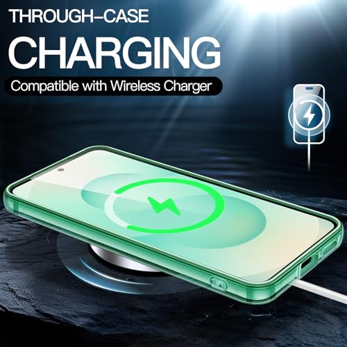 Image of JETech Cover Case for Samsung Galaxy S25 5G, Non-Yellowing Shockproof Bumper Protective Phone Cover, Anti-Scratch Hard PC Back (Mint)