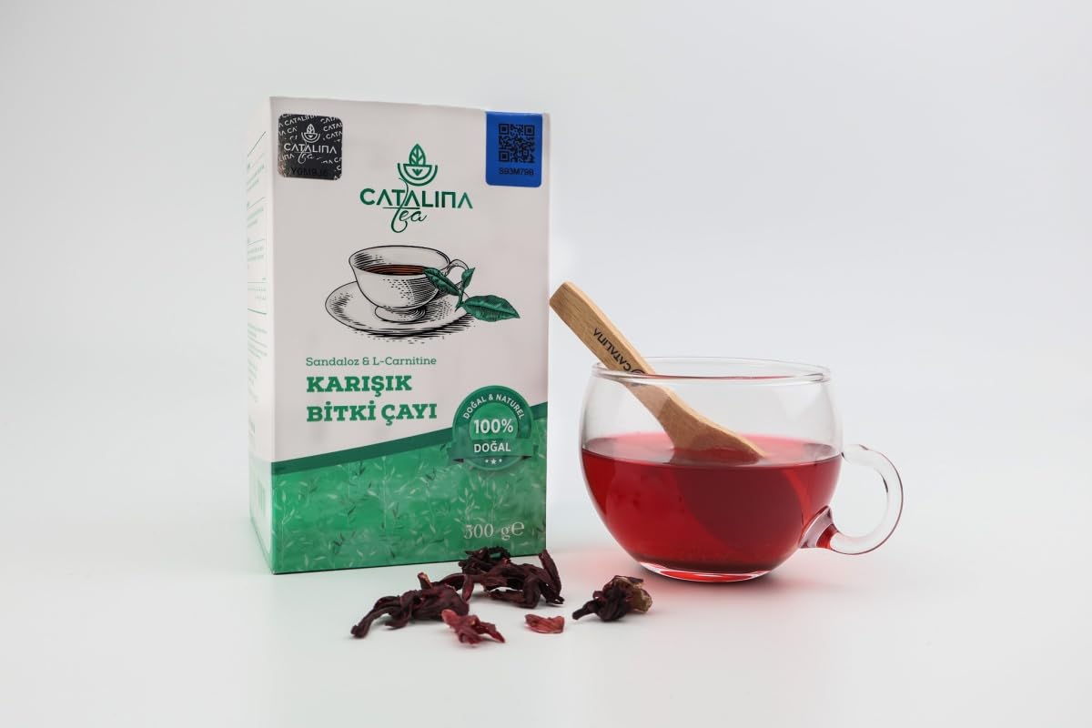 Catalina Gemischter Kräutertee mit Sandelholz – Natürlicher Kräutertee als Morgengetränk zur Unterstützung von Stoffwechsel & Wohlbefinden – 300g