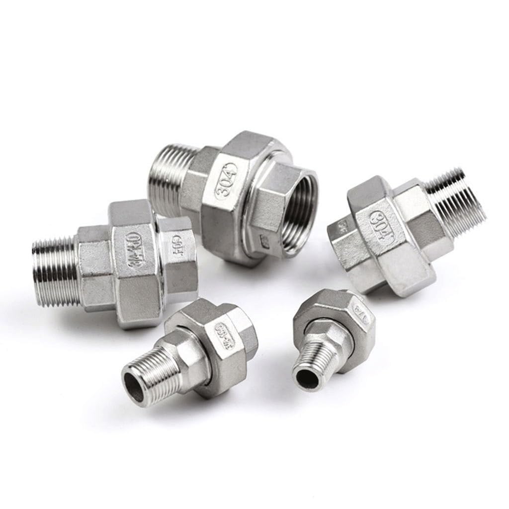 304 Edelstahl-Innengewinde auf Außengewinde-Verbindungsstück-Verbindungsstück-Adapter for DIY-Schlauchverbindungen(1.5Inch)