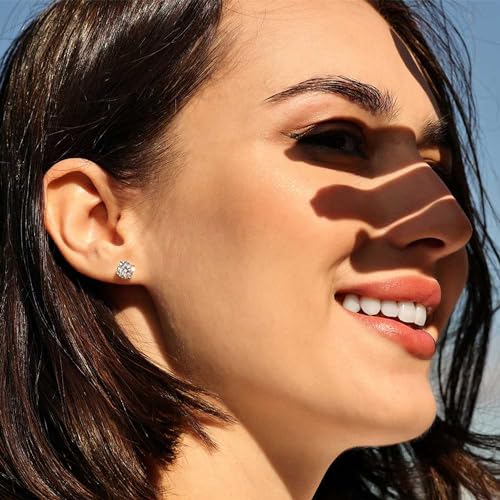 6 Pairs Extra Long Post Earrings Lightweight Small 316L Stainless Steel Stud Earrings for Women Hypoallergenic Cubic Zirconia Ball Ear Piercing Studs for Sensitive Ears3