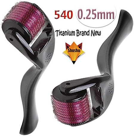 SHUSHU Derma Roller 0.25mm 540 Micro Neeling Titanium