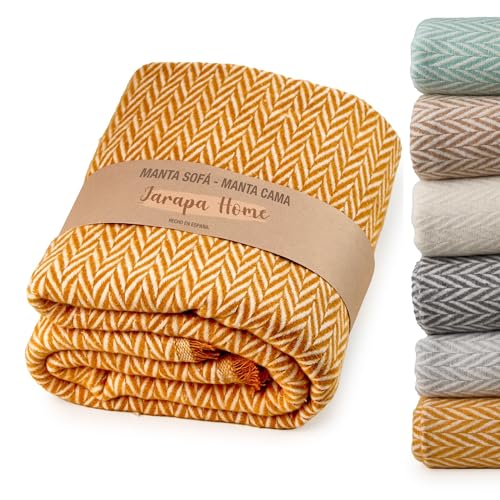 ✅TAGLIA PERFETTA PER OGNI AMBIENTE – Disponibile in diverse misure, questa coperta si adatta perfettamente sia a plaid matrimoniale che a divani di varie dimensioni. Una coperta multiuso ideale per ogni esigenza, perfetta come telo copridivano.