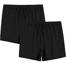 Cotton Pajama Shorts Knit Lounge Shorts 