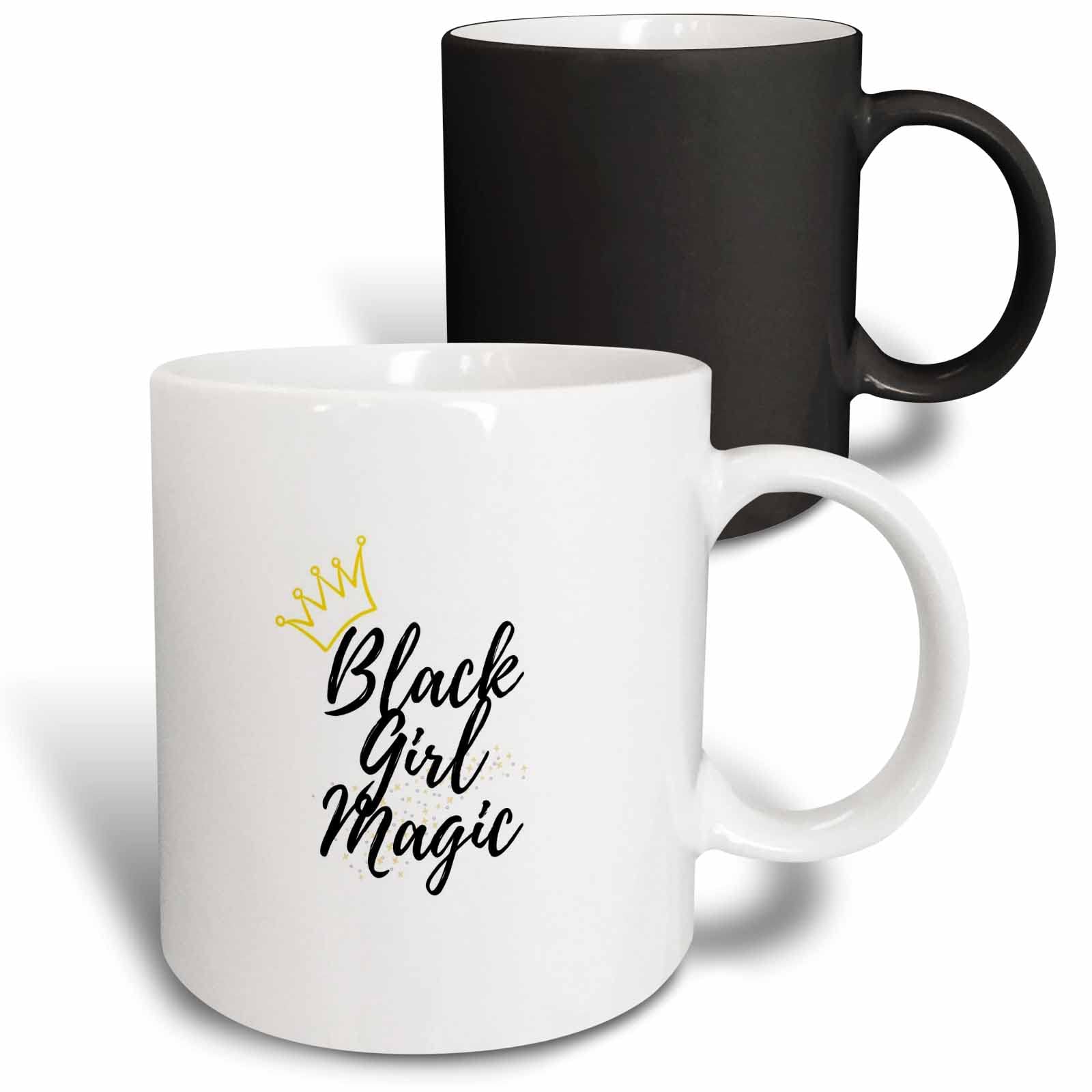 Photo 1 of 3dRose Image of the words black girl magic 11oz Magic Transforming Mug