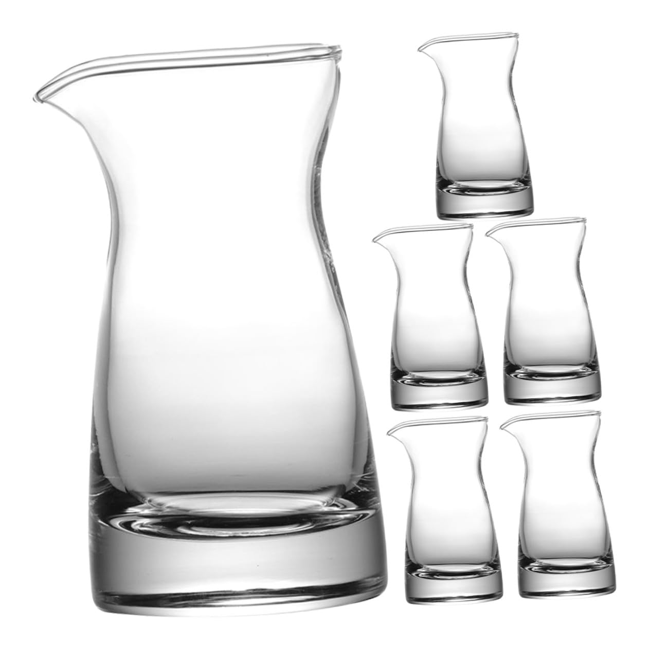 BESPORTBLE Glas Milchkännchen Hält Speisen Frisch aus Glas 80 Ml 6 Stück Elegante Kleine Milchausgießer und Restaurant
