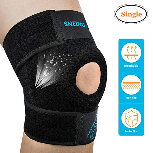 SNEINO Knee Brace Adjustable Open Patella,Knee Brace for Meniscus Tear,Knee Brace for Arthritis