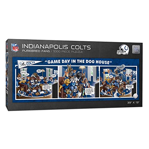 - Indianapolis Colts Giorno di Gioco nella casa del Cane-Puzzle 1000pc Colori della Squadra Taglia unica 2506159