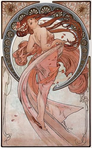 Tableaux mural sur toile Mucha décoration chambre salon poster grand format 60x90