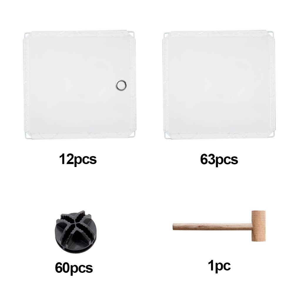 Sonnewelt Regalsystem Kleiderschrank Kunststoff, Regalsystem Würfel mit 20 Würfeln, Vielseitiger Steckschrank aus PP, Weiß Würfelschrank mit Türen für Kleidung, Spielzeug, Schuhe