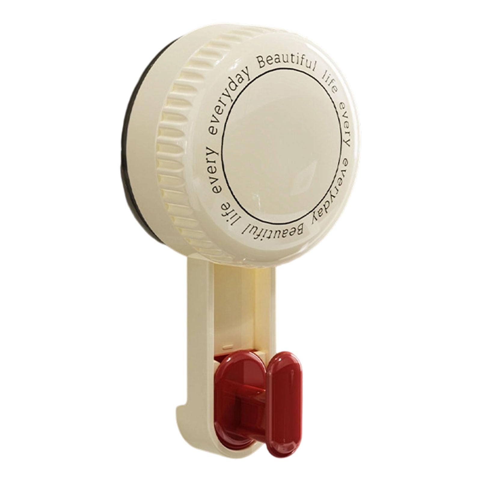 Hsioluted Red 360 Suction Cup Hook, Wall Mounted Foldable Hanger For Kitchen Utensils & Bathroom Accessories Strong Adhesive Hook