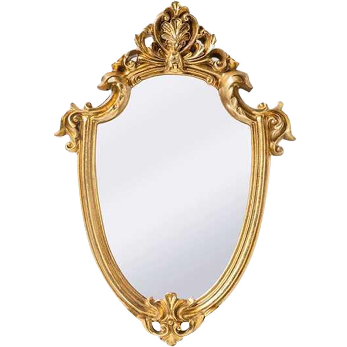 Miroir suspendu rétro or pour sublimer la décoration du salon