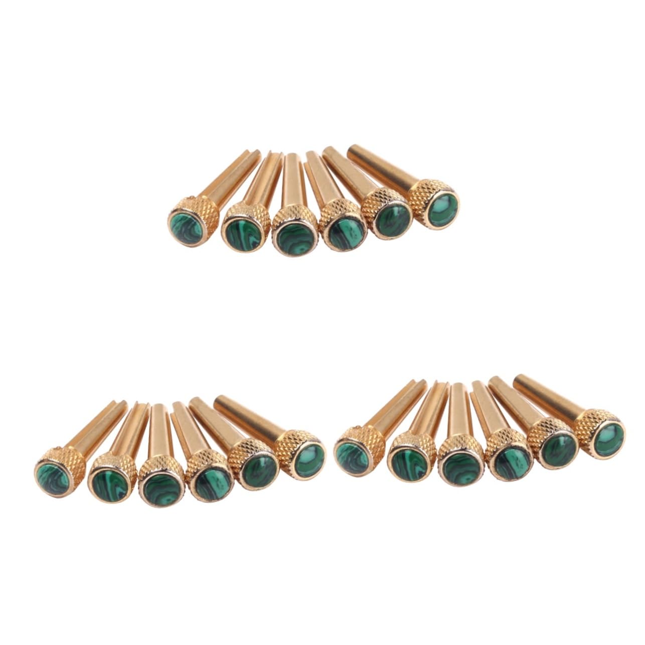 ifundom 18pezzi Perni Per Ponte Chitarra Acustica Ottone Con Intarsio Abalone Da Migliora Suono e Stile Per Chitarre Sei Corde
