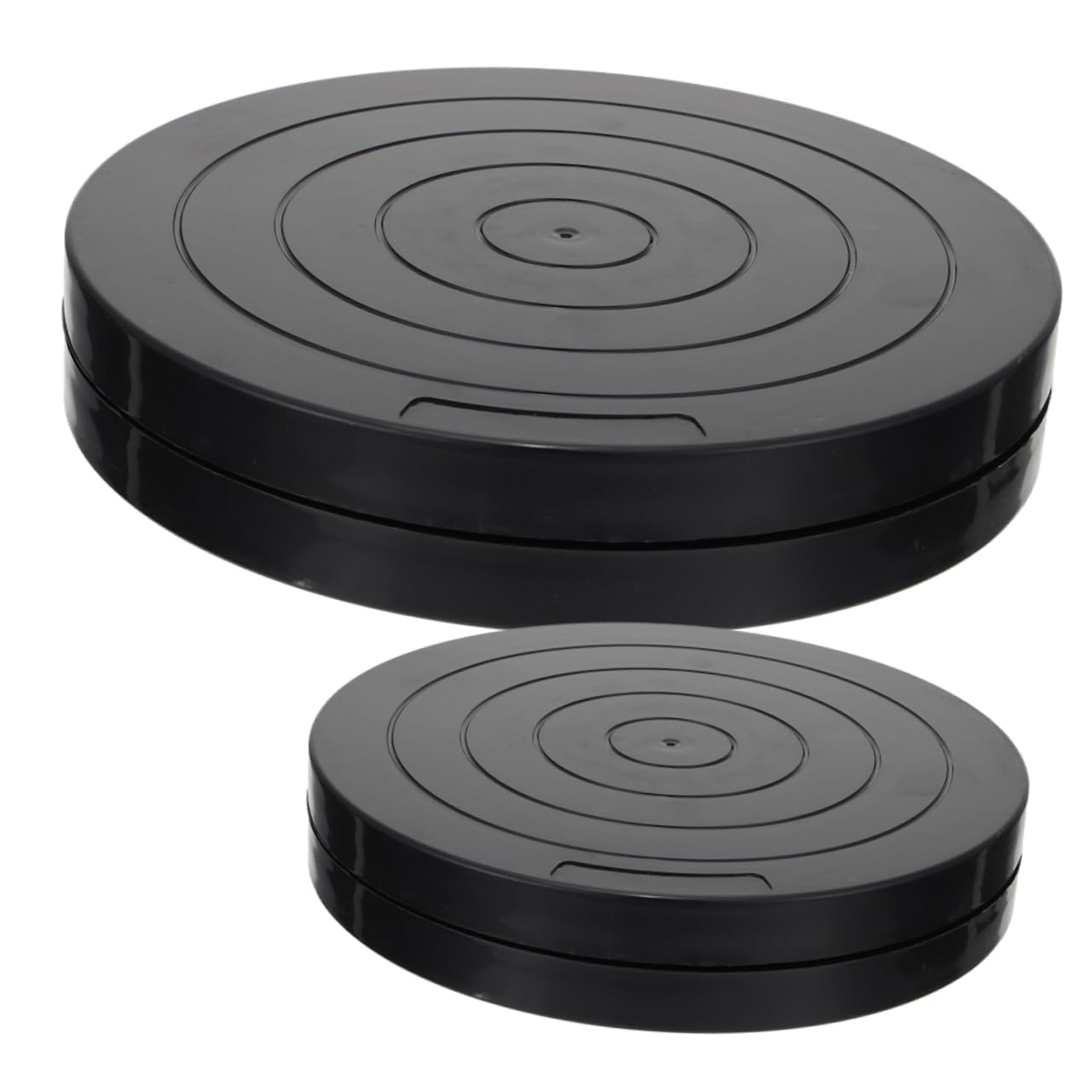 Gadpiparty 3 Series Mesa Rotativa De Escultura De Arcilla Cerámica Placa Giratoria Tocadiscos Giratorio Girar La Escultura De La Plataforma Giratoria El Plastico Negro 2 Piezas X 3