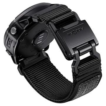 Bandletic Pulseira de relógio Garmin Fenix 5X 6X 7X – Pulseira de nylon resistente de 26 mm de ajuste fácil com fivela magnética Fidlock para Fenix 8 51 mm/7X 6X Pro/5X Plus/3/3 HR/Tactix/Epix Pro2 51