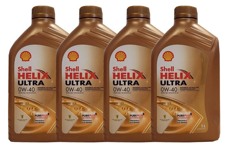 4 x 1 litro Shell 0W 40 Helix Ultra 0W40 Porsche A40 Renault RN0700, RN0710 MB 229.