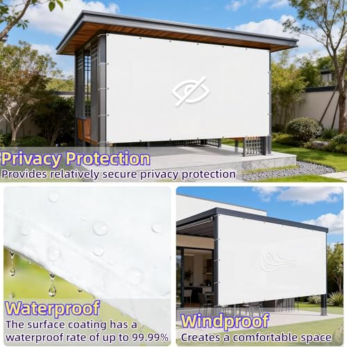 Protection UV 98% voile d'ombrage imperméable 525x620 cm