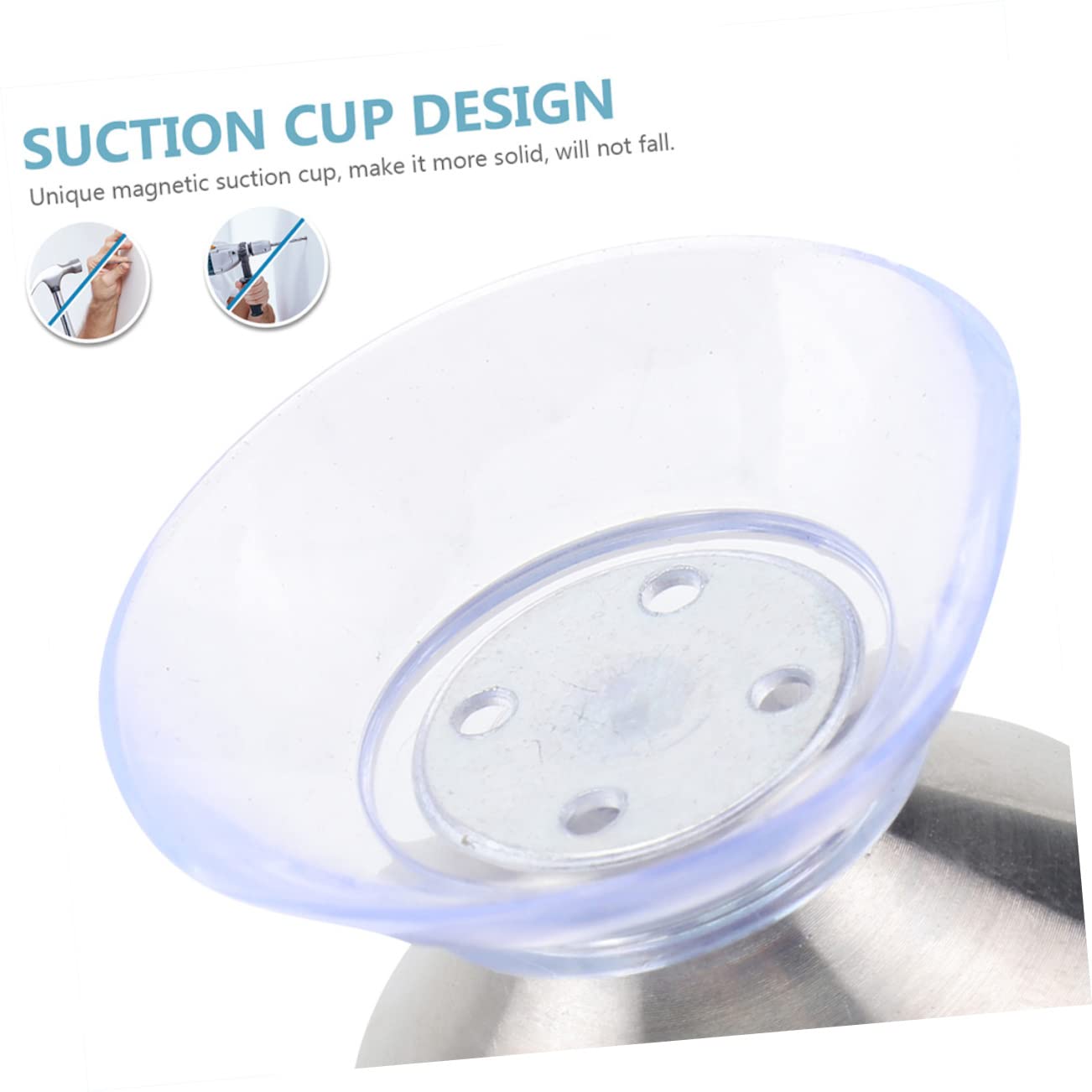 Cabilock 8sets Portasapone Magnetico Inossidabile Supporto Da Parete Per Bagno e Cucina Design Innovativo e Ventosa Resistente Facile Installare e Pratico Per Conservare Sapone