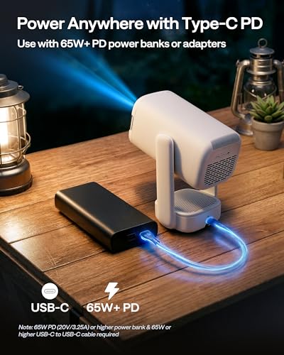Portable Smart Projector 4K Support
