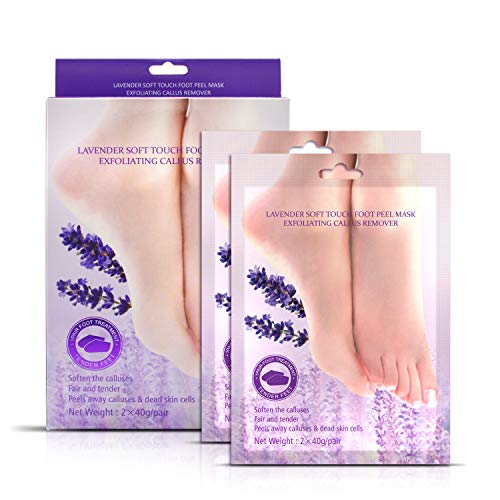 Foot Peel Mask For Cracked Heels, Dead Skin & Calluses - Make Your Feet Baby Soft & Get a Smooth Skin, Removes & Repairs Rough Heels
