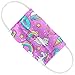 Popfunk Kids Donuts Rainbows and Unicorns Pattern 1-Ply Reusable Face Mask Covering
