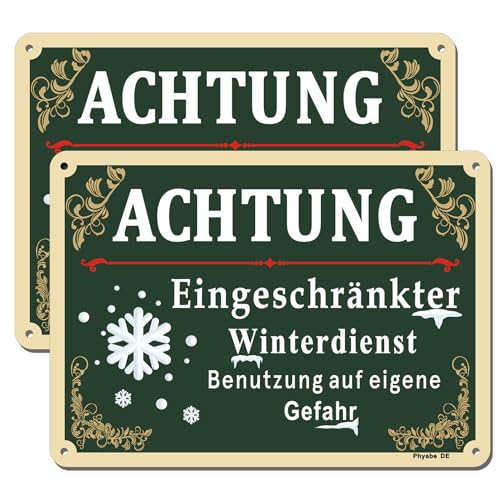 Phyabe AEWB Sicherheitsschild Winterdienst 2 Stück