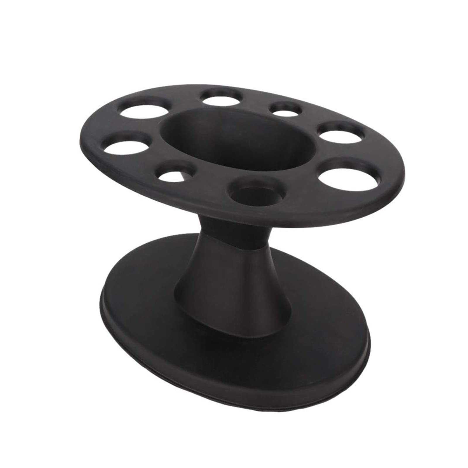 FGUUTYM Porta-spazzola per capelli in plastica, rotonda, per parrucchiere, accessorio per il design dei capelli (nero, taglia unica)