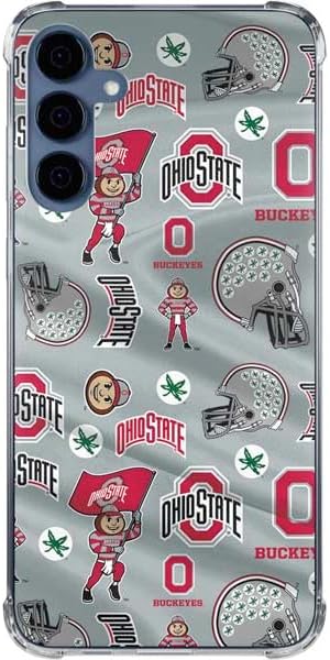 Skinit Clear Phone Case Compatible with Galaxy A35 5G - Officially Licensed Ohio State University Pattern Design