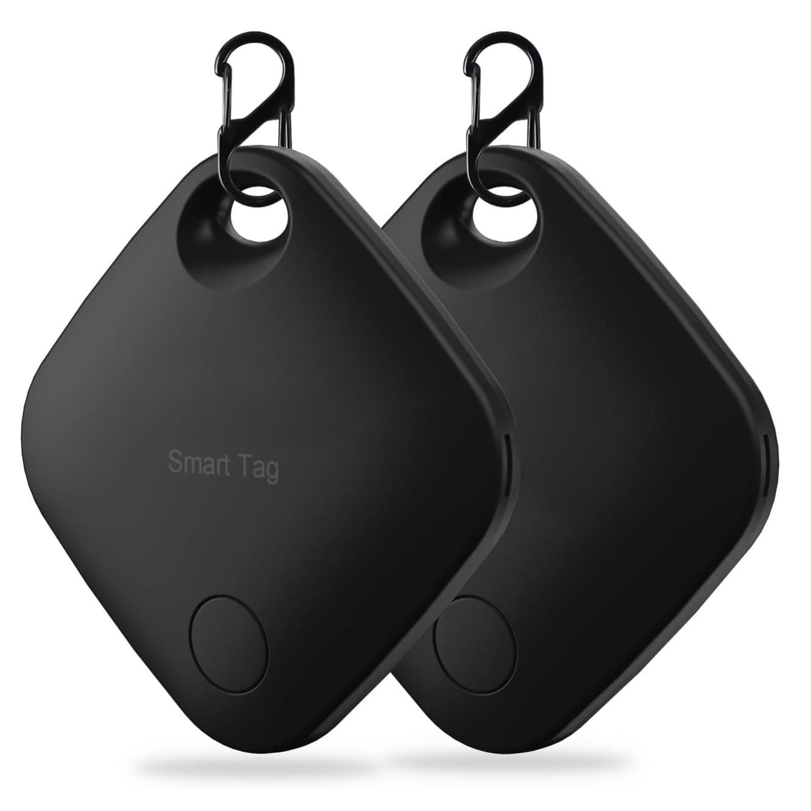 Localizador de llaves Bluetooth para equipaje, funciona con Apple ¿Dónde está? Rastreador inteligente para maletas, bolsos, mochilas, carteras, con batería reemplazable (2 etiquetas y estuche)