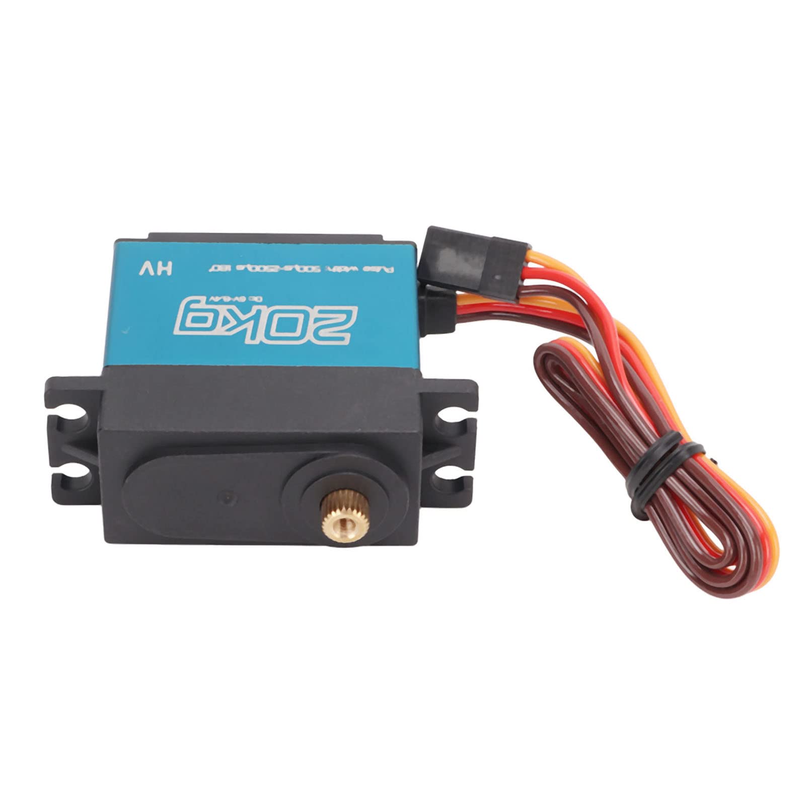 20kg RC Metal Gear Servo Digital Alto Torque Motor Sin Núcleo Impermeable Rendimiento Estable para 1/10 1/12 RC Coche Avión Aleación de Aluminio 2 Piezas